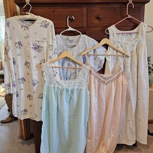 5 Nightgown! Sizes Large To Xl, Nicole Taylor, Colesce, Etc